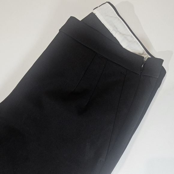 J.Crew Dress Pants Womens Size 4 Black Martie Mid Rise Straight Leg Goth Style - Picture 3 of 9